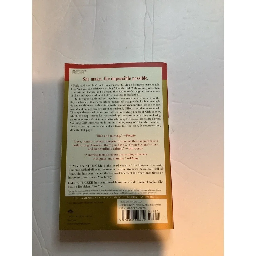 Standing Tall By C. Vivian Stringer 2008 Paperback‎
